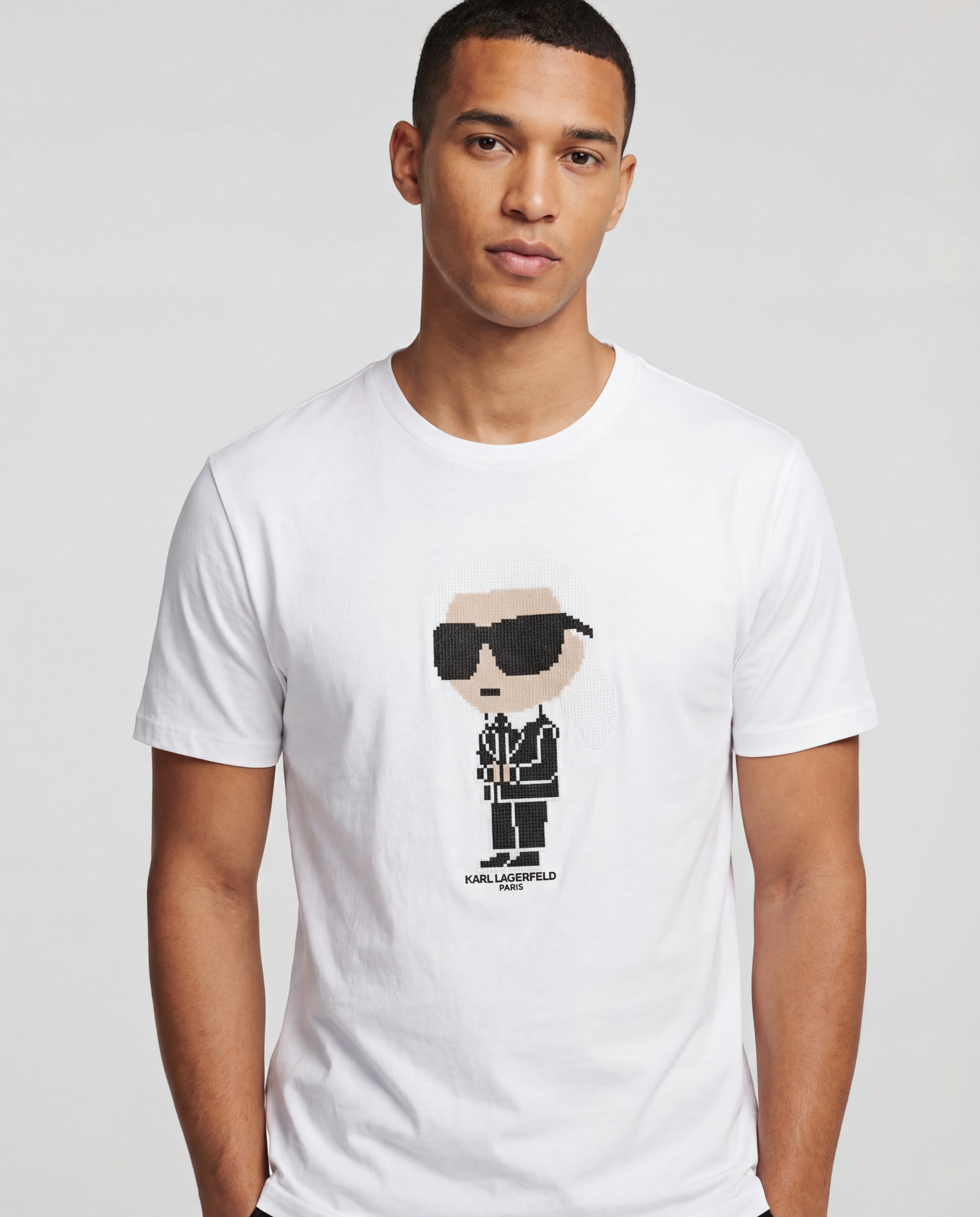 CAMISETA KARL LAGERFELD - LM5FDG016-WHT
